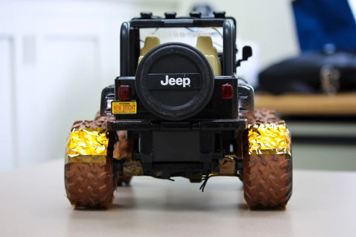 Xudong Wang's team has developed a new way to harvest energy from rolling tires. The researchers used toy cars during the initial trials