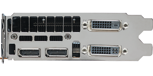 The card allows for up to four simultaneous displays