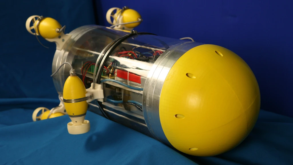Snookie the under water robot features an artificial lateral line sensory organ to detect its surroundings