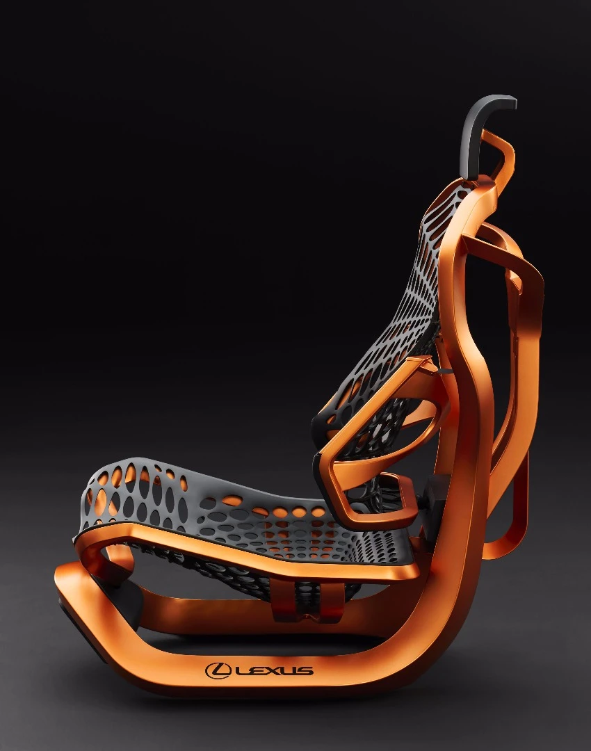 Instead of a solid block, the Kinetic seat features moving components to provide more ergonomic performance