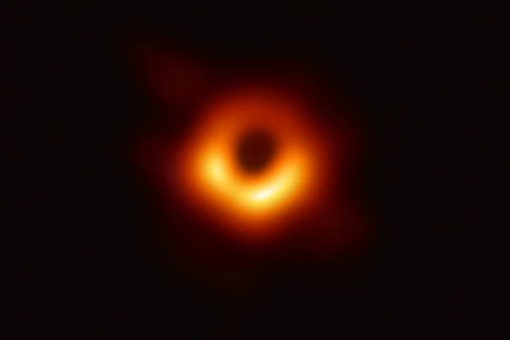 The first direct visual evidence of a supermassive black hole at the center of the galaxy M87