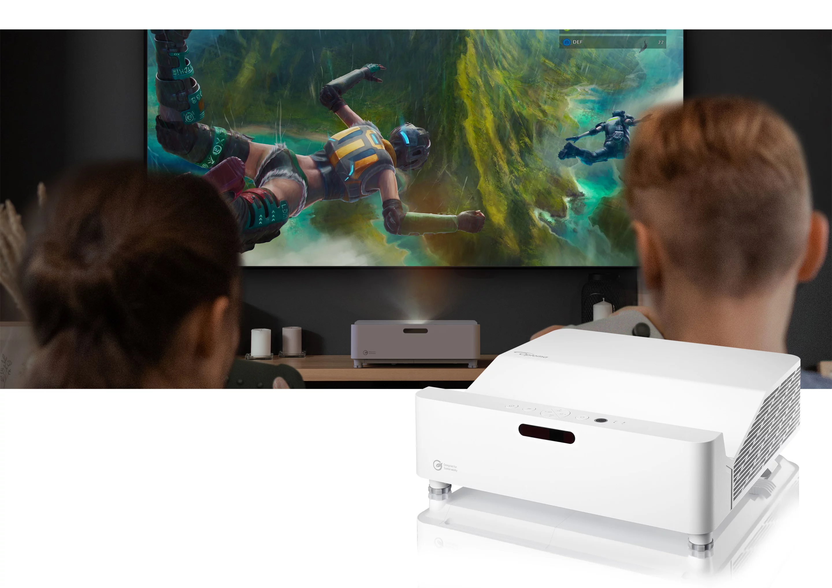 The GT3500HDR ultra-short-throw projector's laser light source is reckoned bright enough for lights-on viewing, plus PC gamers can look forward to low input latency for snappy visuals