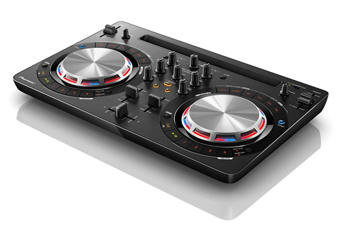 The Pioneer DDJ-WeGO3 is a tactile DJ controller that allows DJs to mix tracks directly from Spotify