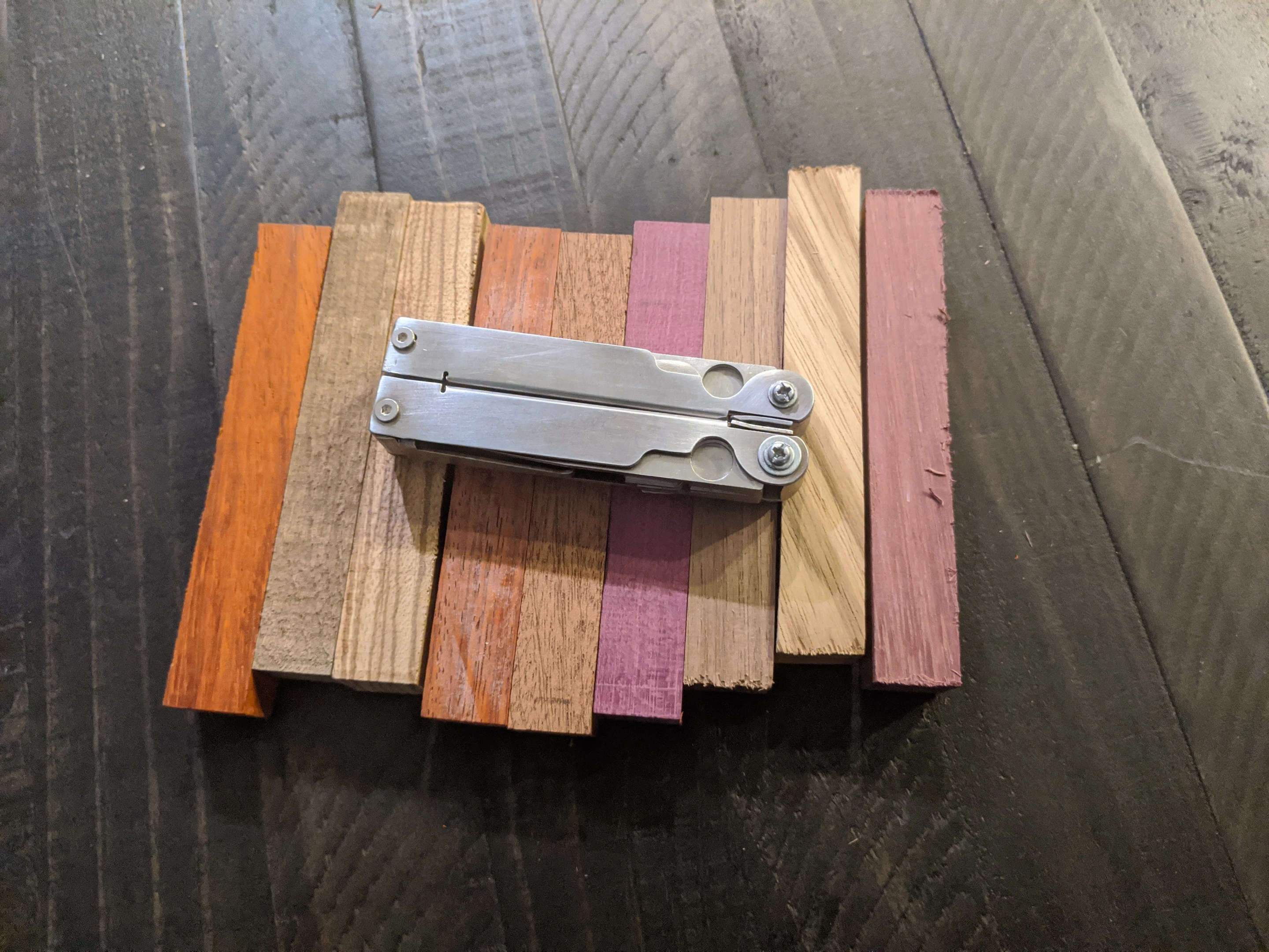 The Goat Tools multitool, all folded down – it has a pocket clip on the other side