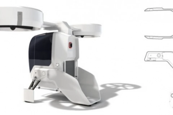 Hummel 2 seater helicopter folds up for easy storage, fits into a box trailer and can be flown on a 'sports' pilot license