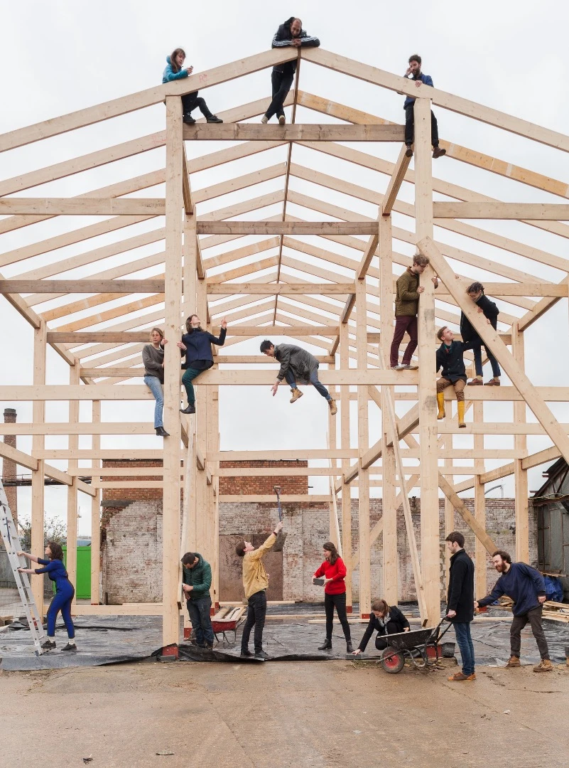 The 18 member Assemble team worked with locals to refurbish 10 homes for use as affordable housing in Toxteth, Liverpool