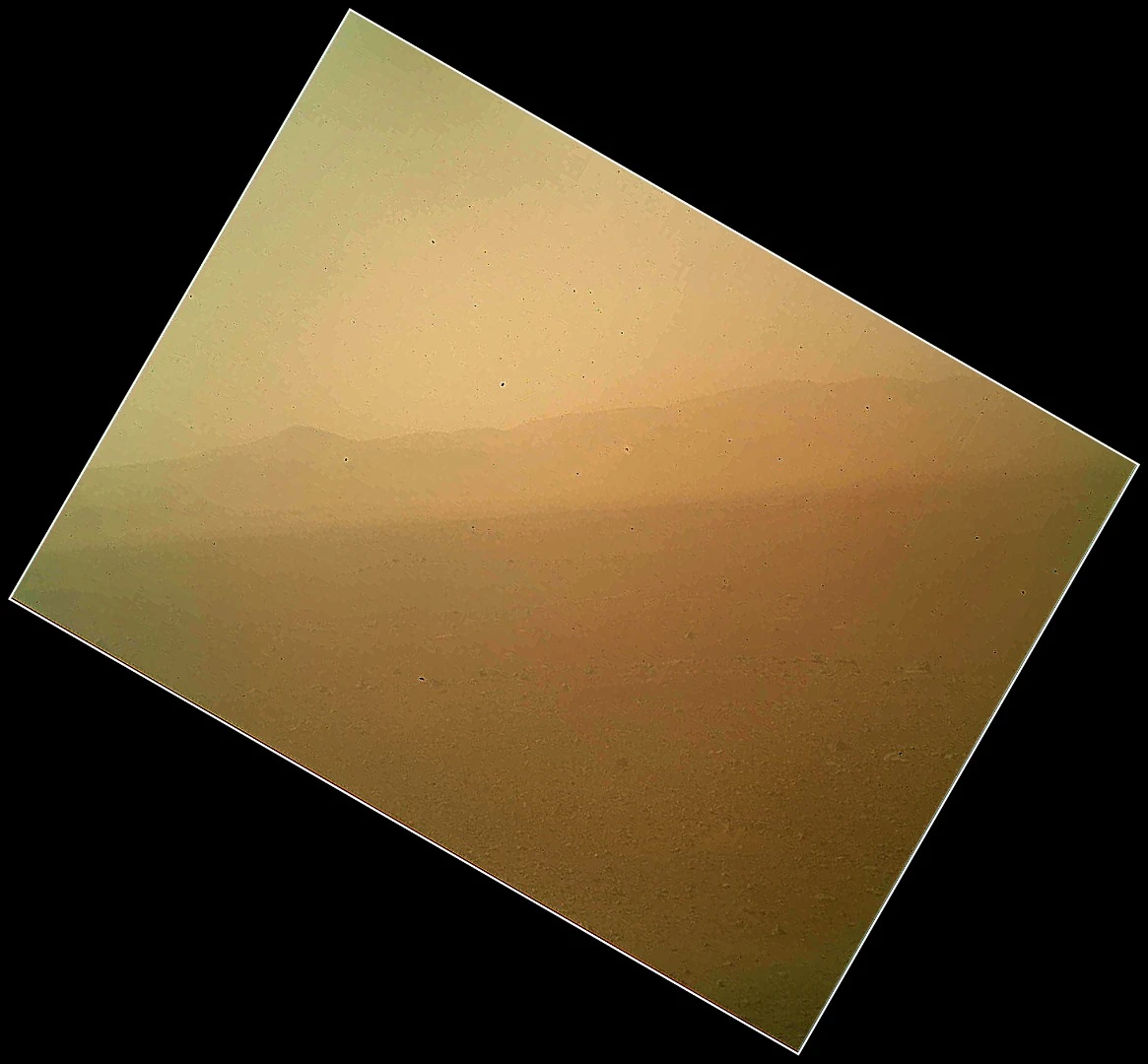 First color image sent by Curiosity
