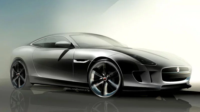The Jaguar C-X16 production concept sports car design sketch