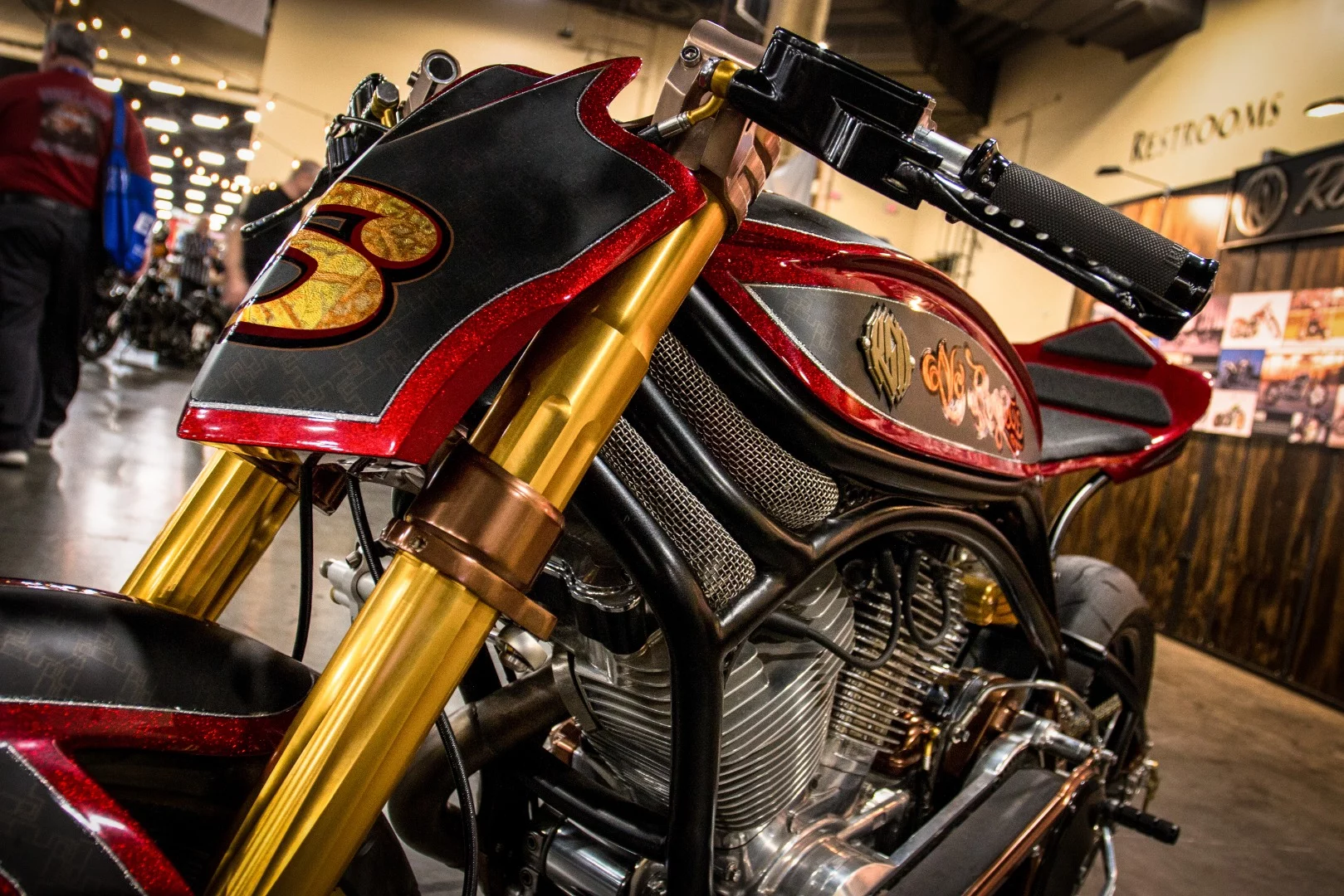 RSD built "No Regrets" here as part of the Biker Build-Off television show in a span of two weeks.