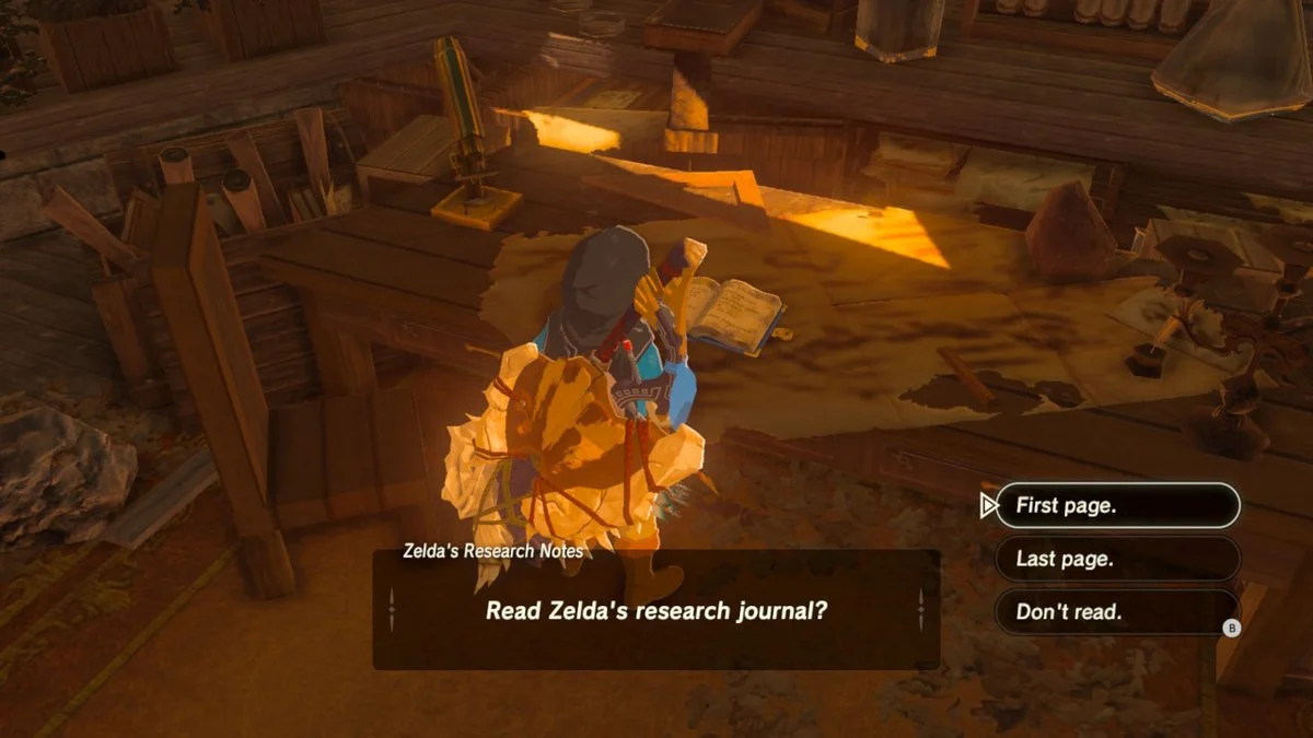 Zelda's research journal.