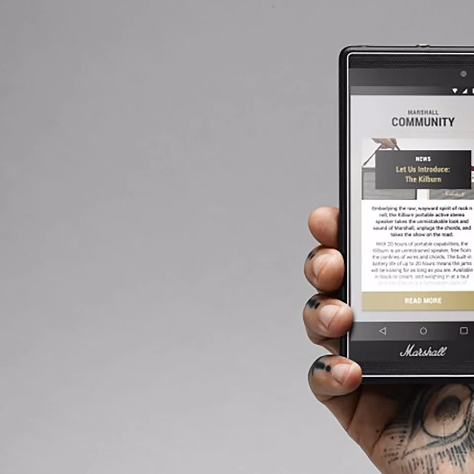 The Marshall London is powered by a Qualcomm Snapdragon 410 processor, paired with 2 GB of RAM and 16 GB of internal storage