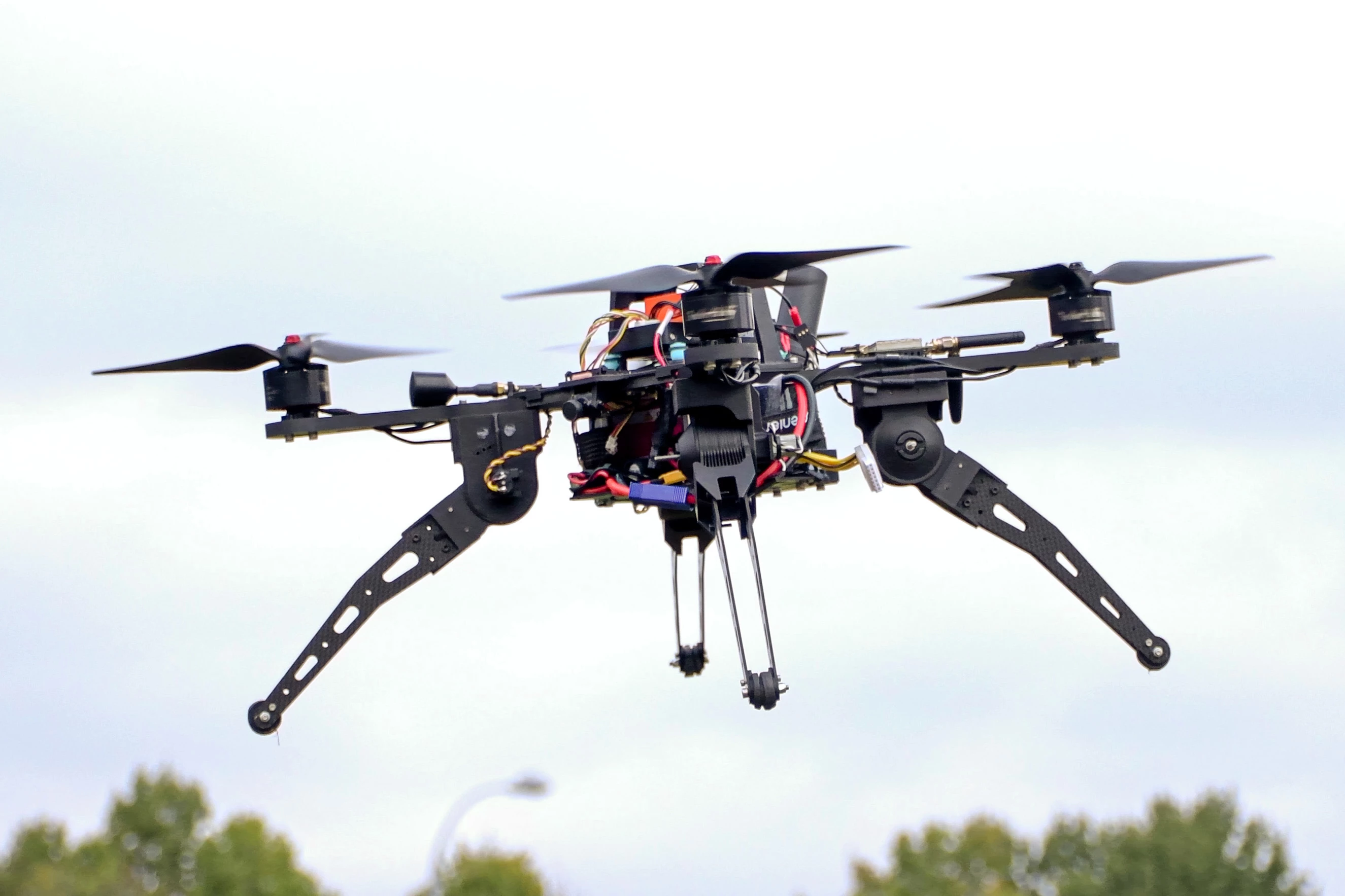The DART drone reverses its thrust upon landing