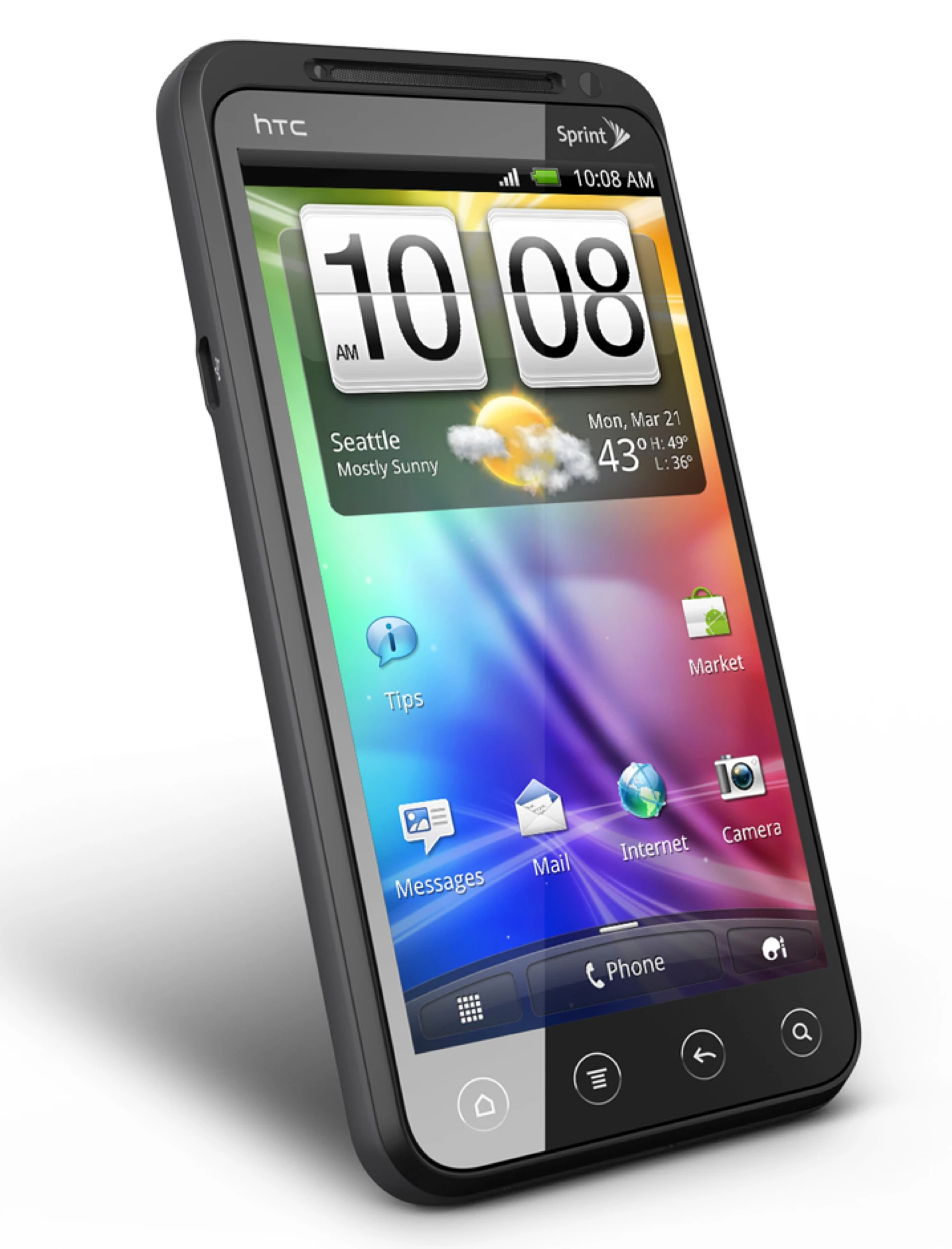 The HTC EVO 3D smartphone