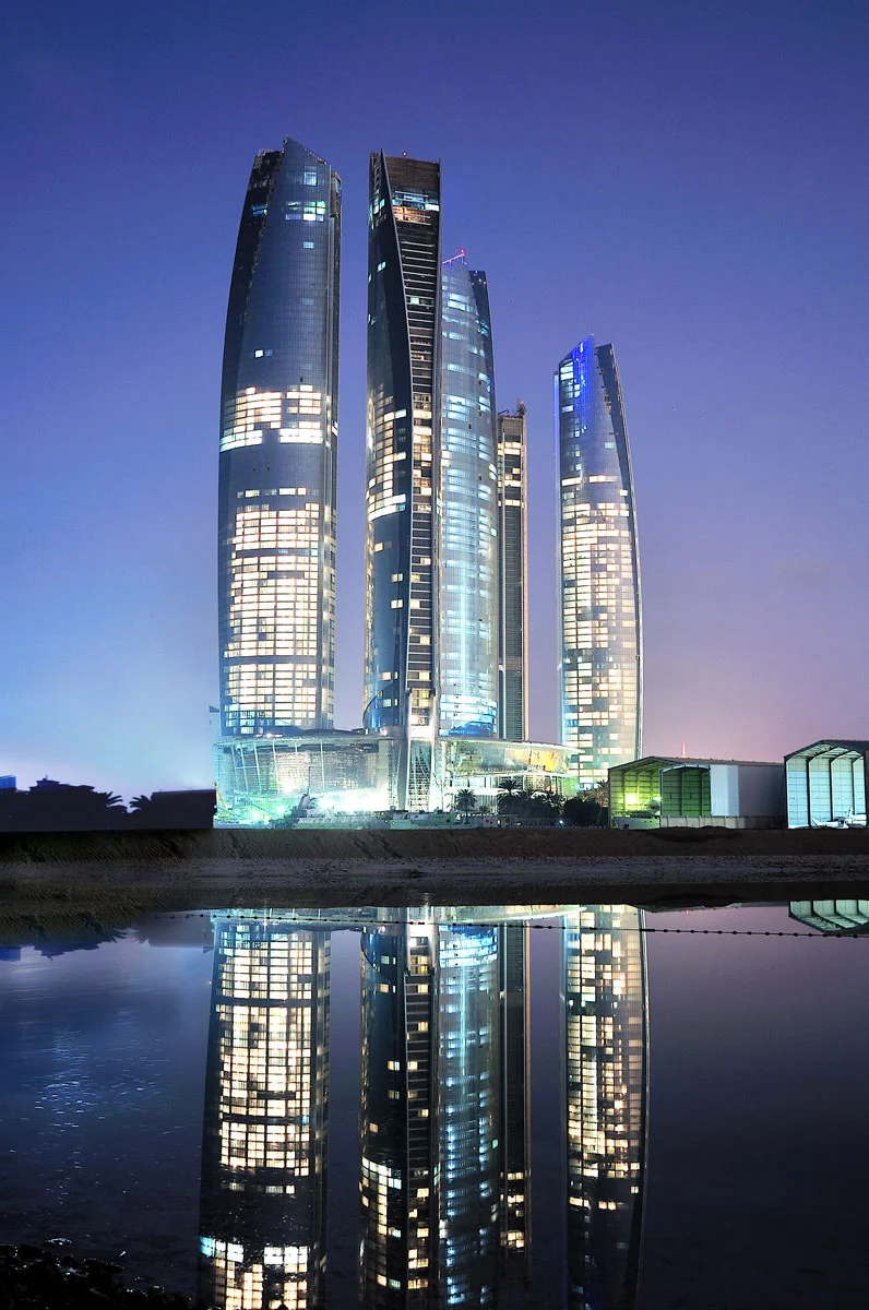 Etihad Towers in Abu Dhabi