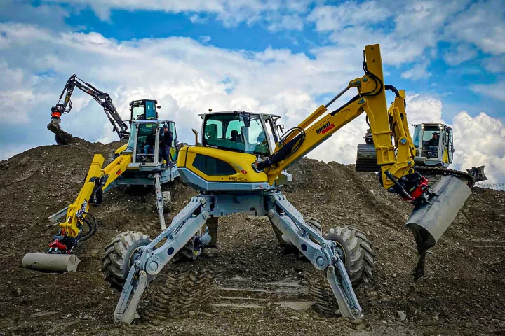 Walking "spider" excavators: the mountain goats of the dirt-movin' world