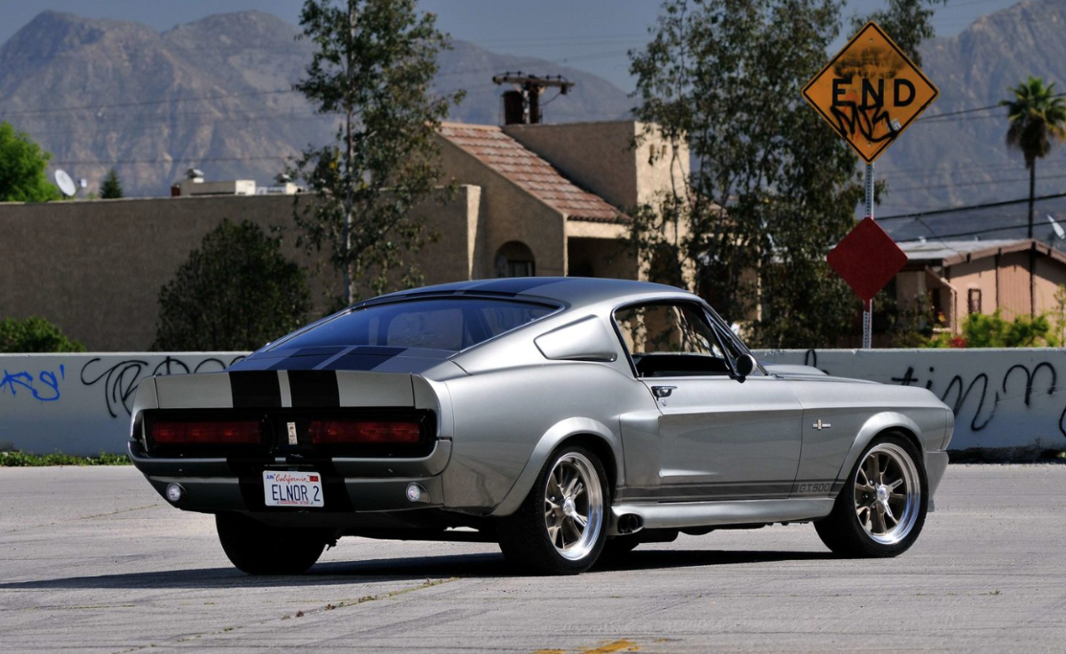 The record price for a Mustang movie car is $1,000,000, set by a 1967 Shelby Mustang GT500 that appeared as the hero car in the movie Gone in 60 Seconds (2000) alongside Nicholas Cage and Angelina Jolie