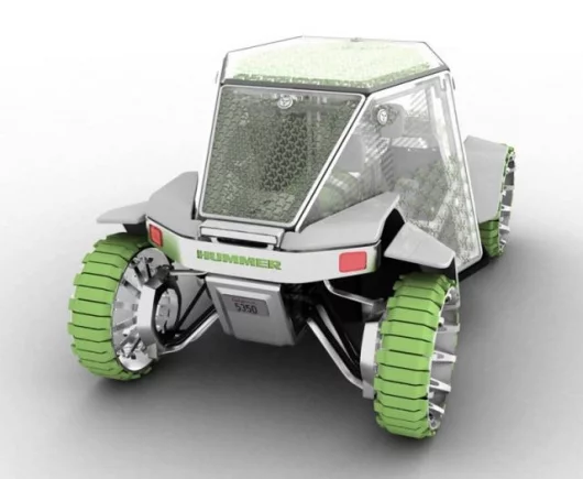 The HUMMER O2 Concept was conceived around the Design Challenge theme of Environmental Sustainability.