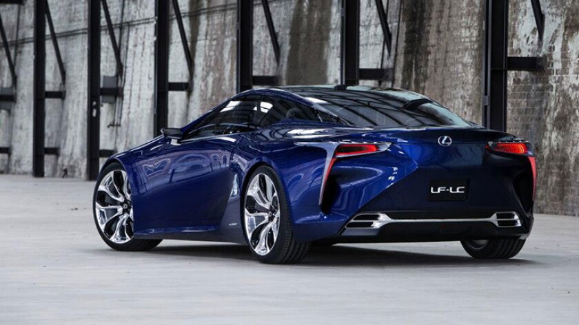 The Lexus LF-LC Blue concept vehicle