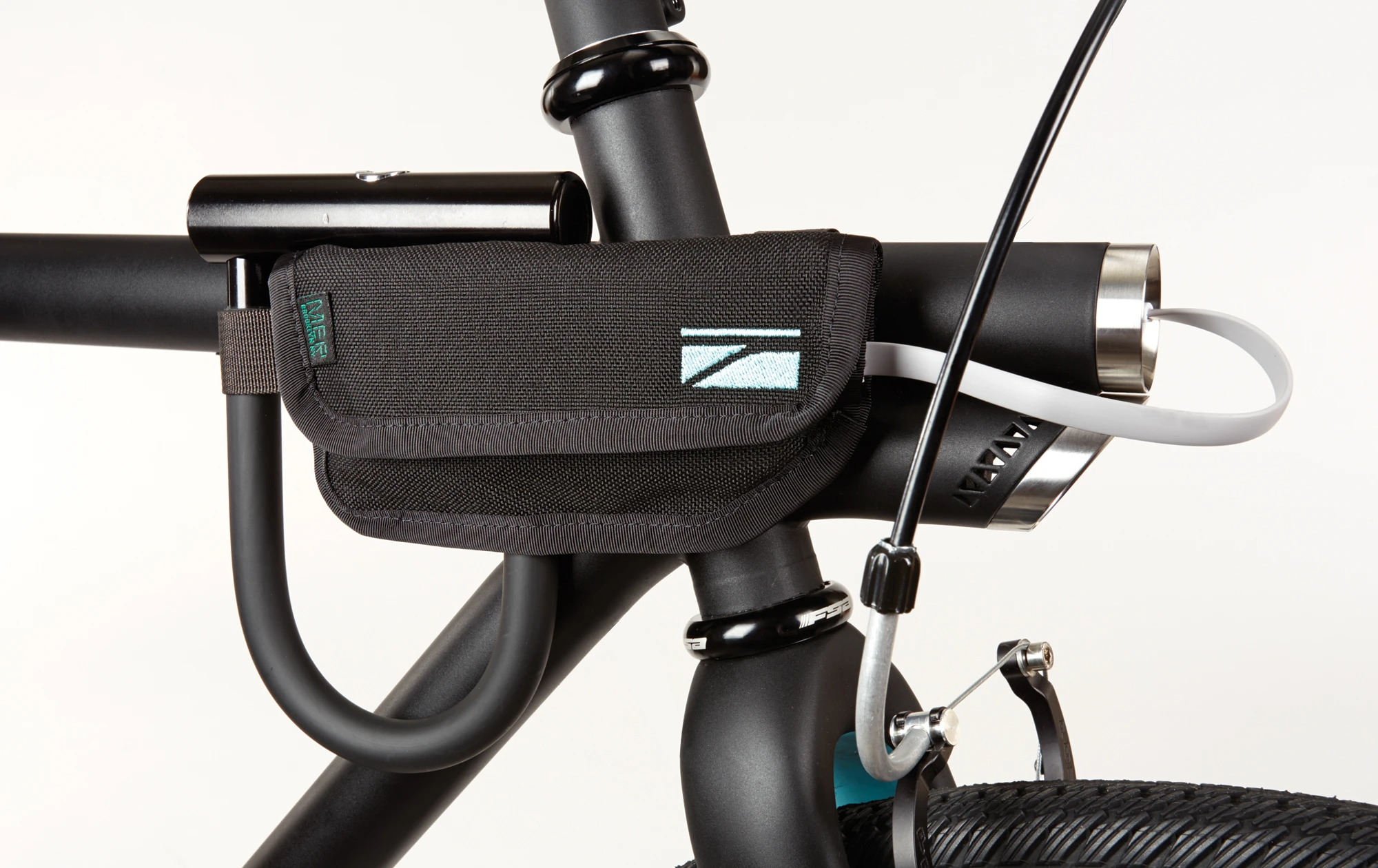 The Merge's USB smartphone-charging port and phone-holding pouch/U-lock holster