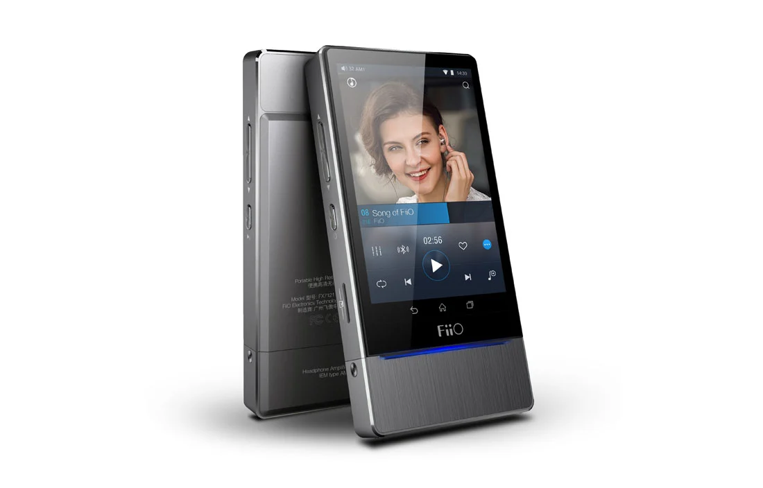 The X7 is Fiio's first digital audio player to run Android, its first with a touchscreen display and also allows users to swap out the amp module at the bottom