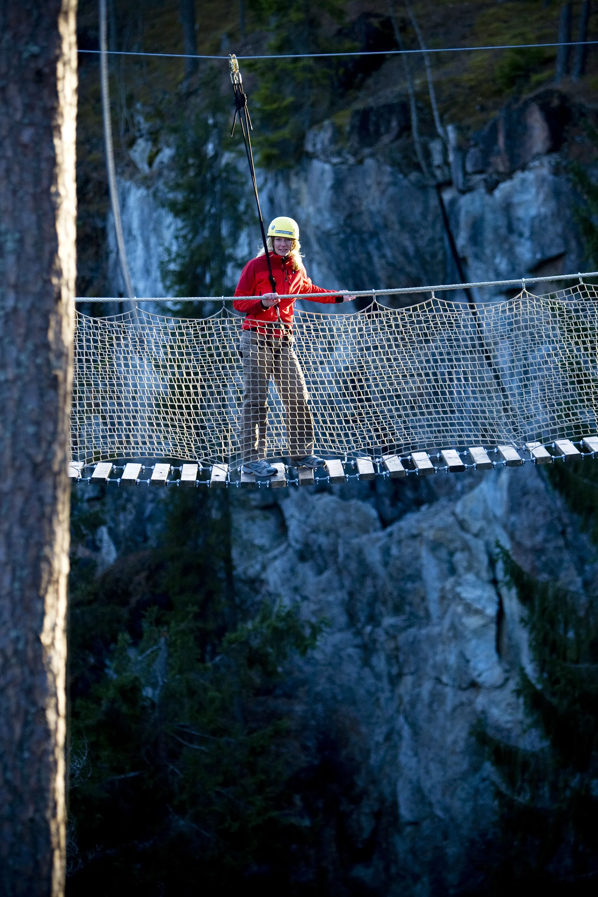 In the southern area of the mine lies several thrilling high wire adventure tracks (image: Sala Silvermine)