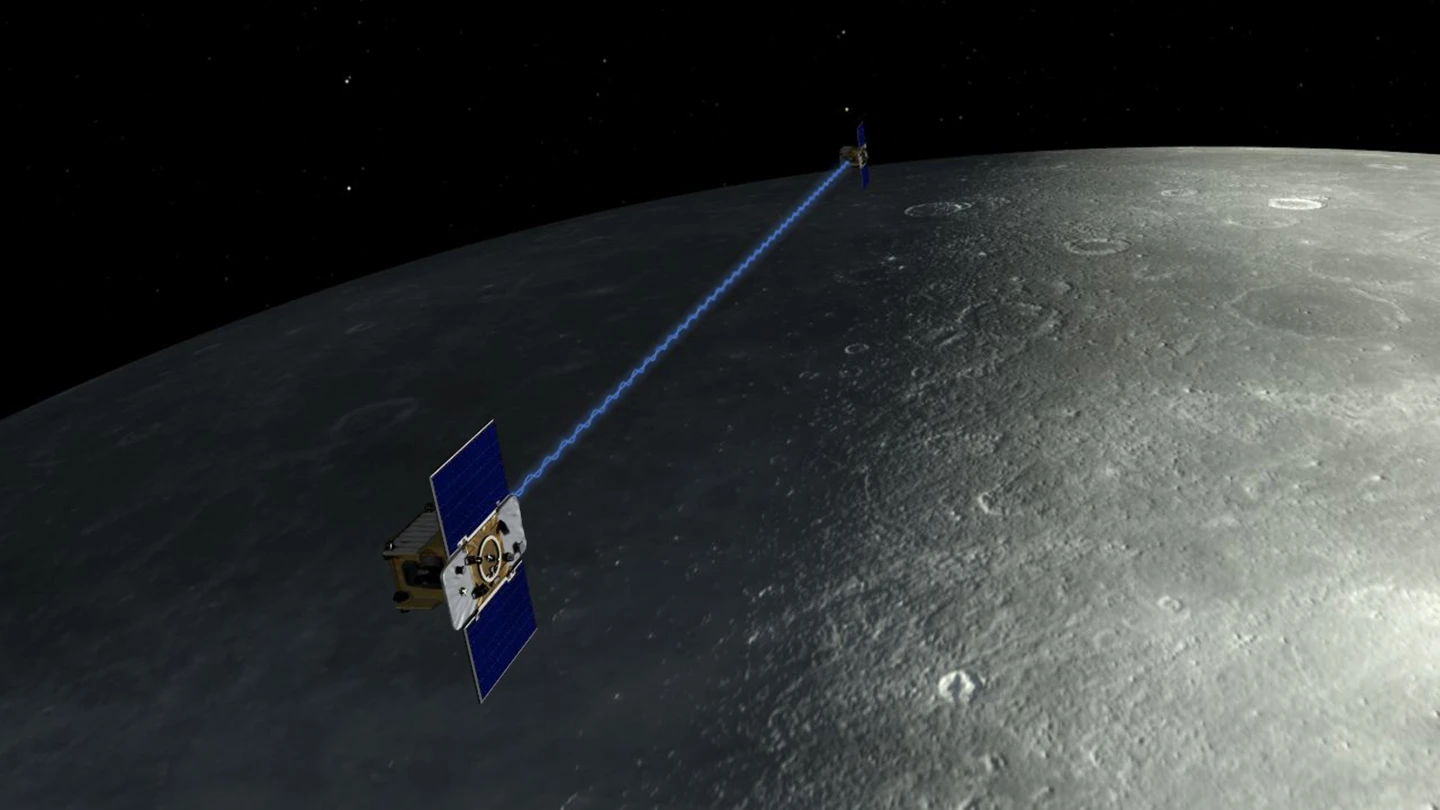 Artist’s concept of NASA’s GRAIL mission (Image: NASA/JPL)