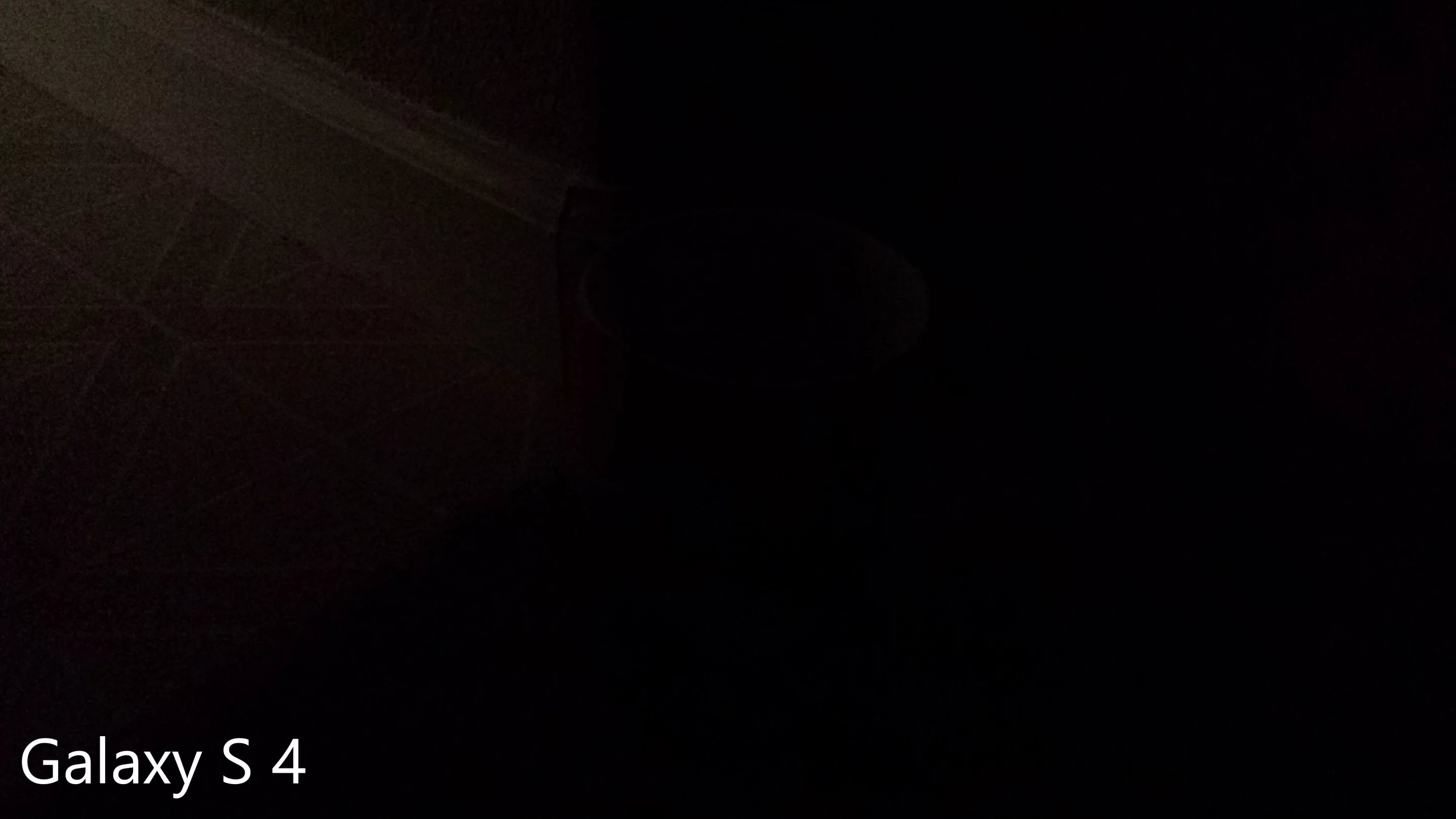 Poorly-lit shot taken with the Galaxy S4