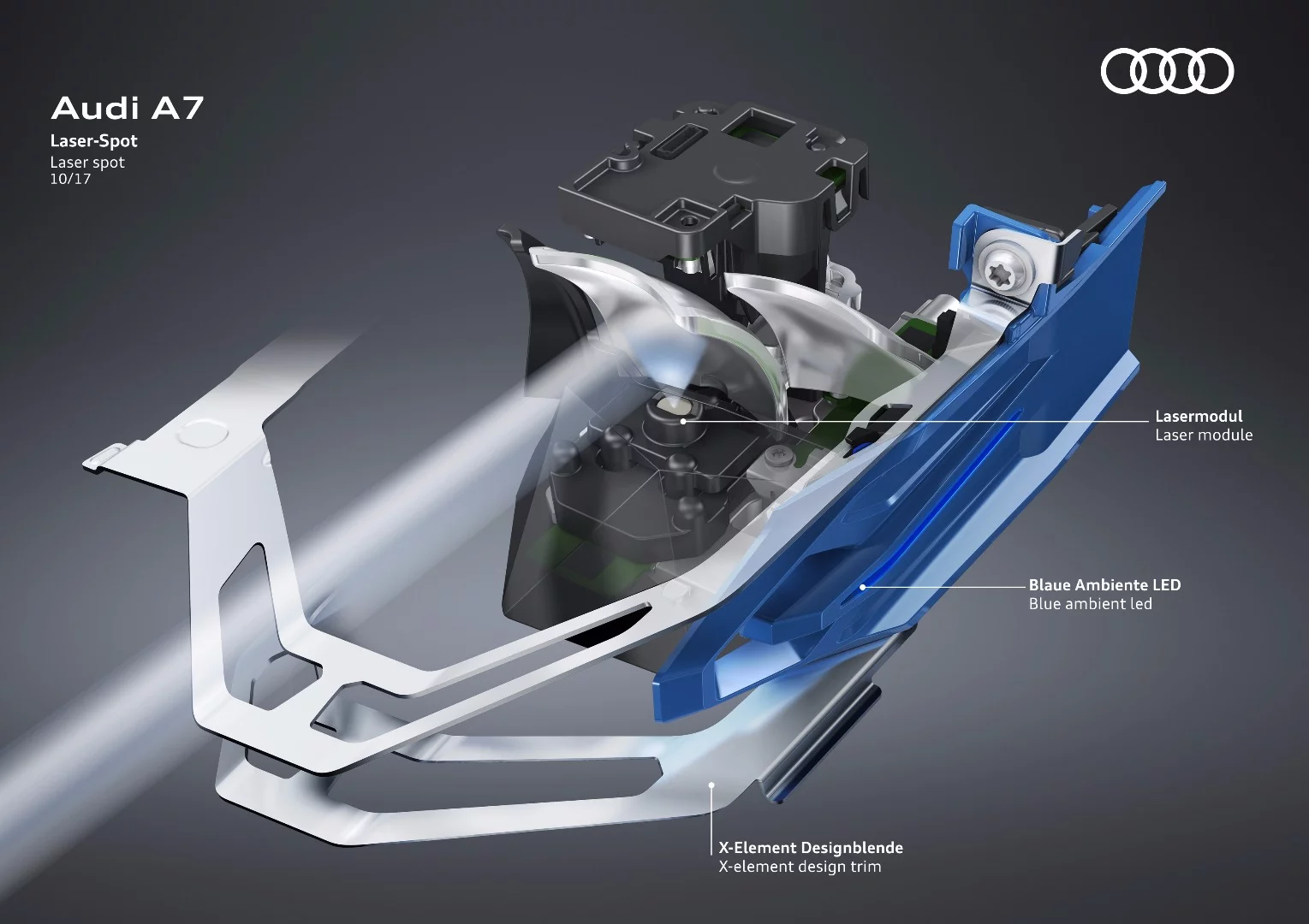 Audi offers HD Matrix LED headlamps with laser light tech