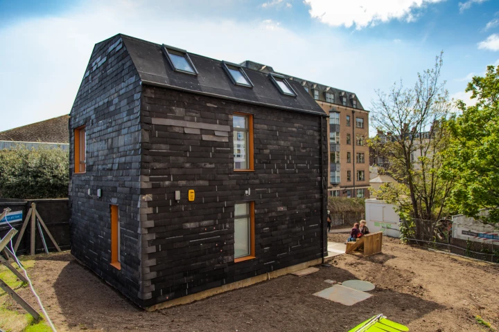 The Waste House constructed a the University Of Brighton employs waste materials sourced from domestic and construction sites (Photo: BBM)