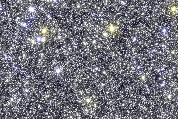 Star struck: This simulated image shows the region of the Milky Way that Roman’s survey will cover