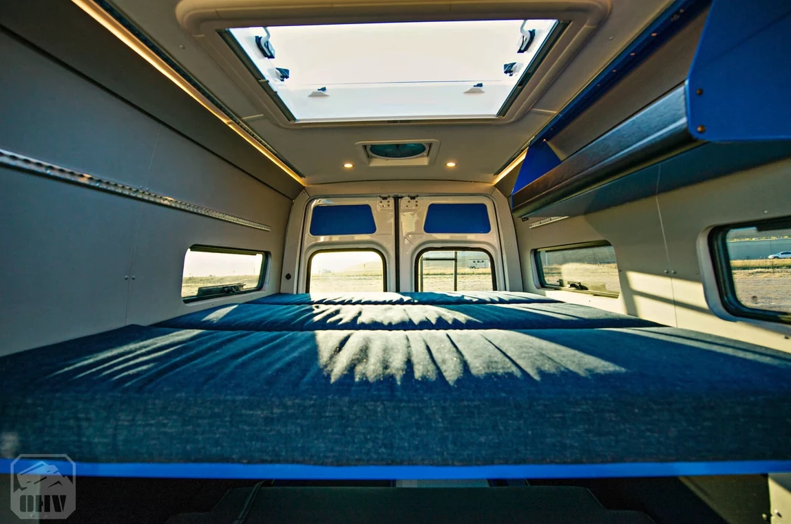 With its folding bench and platform bed, the Doc Holiday has plenty of sleeping space