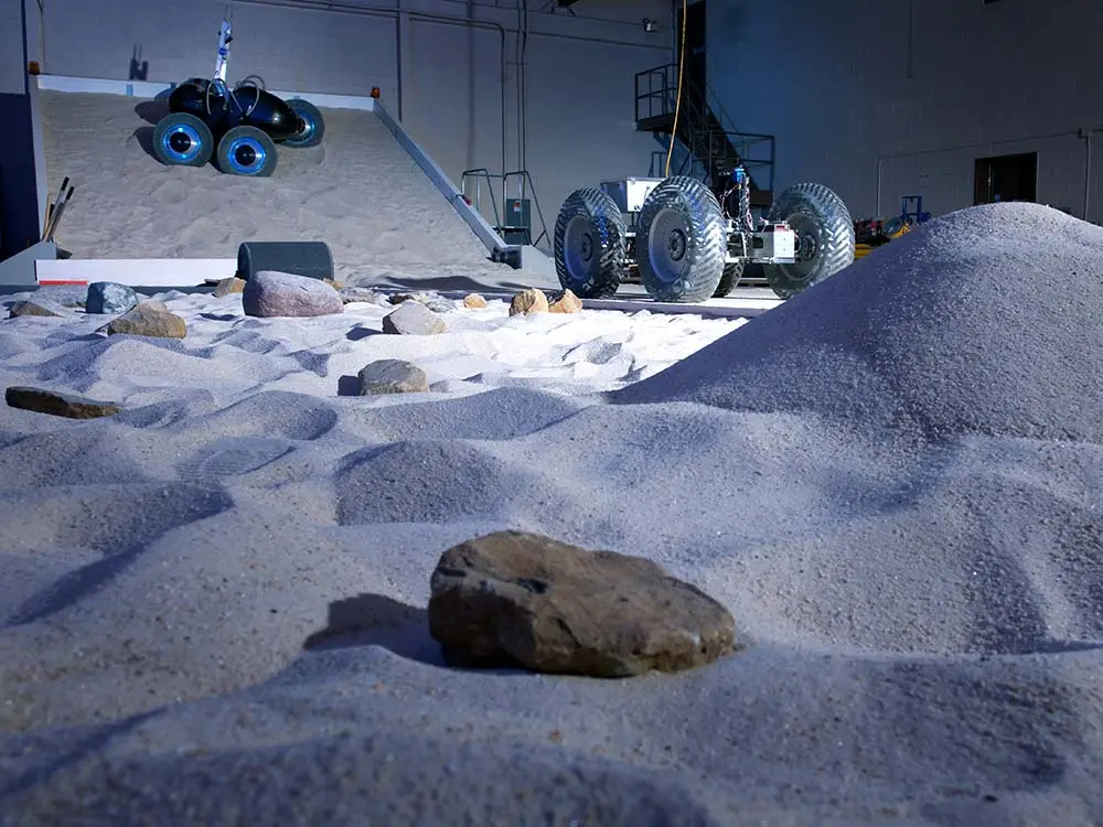 A simulated Mars test track