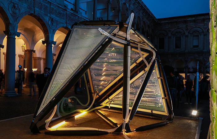 Demonstration canopy at "Feeding new ideas for the city" event in Milan