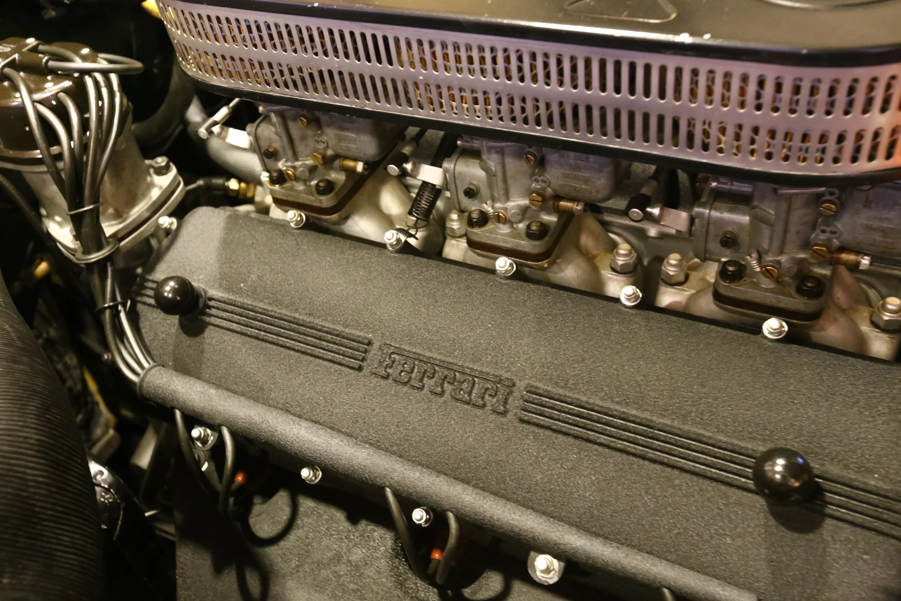 Another spotless engine in one of the many Ferrari's at Rick Cole's (Photo: Angus MacKenzie/Gizmag.com)