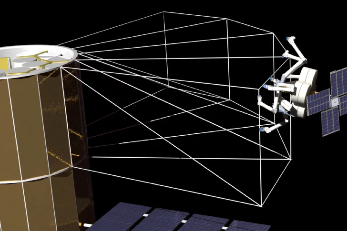 SpiderFab construction of starshade (Photo: TUI)