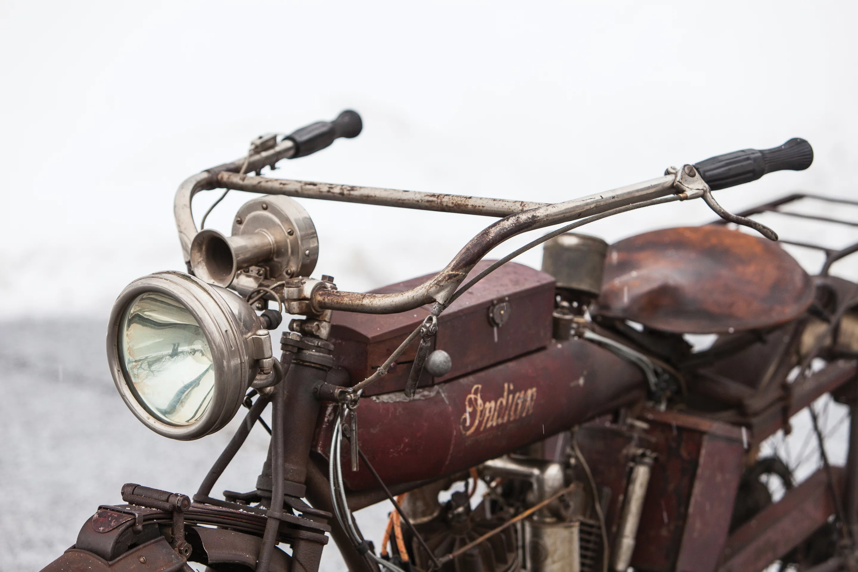 This 1914 Indian 'Hendee Special' sold at last month's RM Auction was presented in unrestored condition with original paintwork