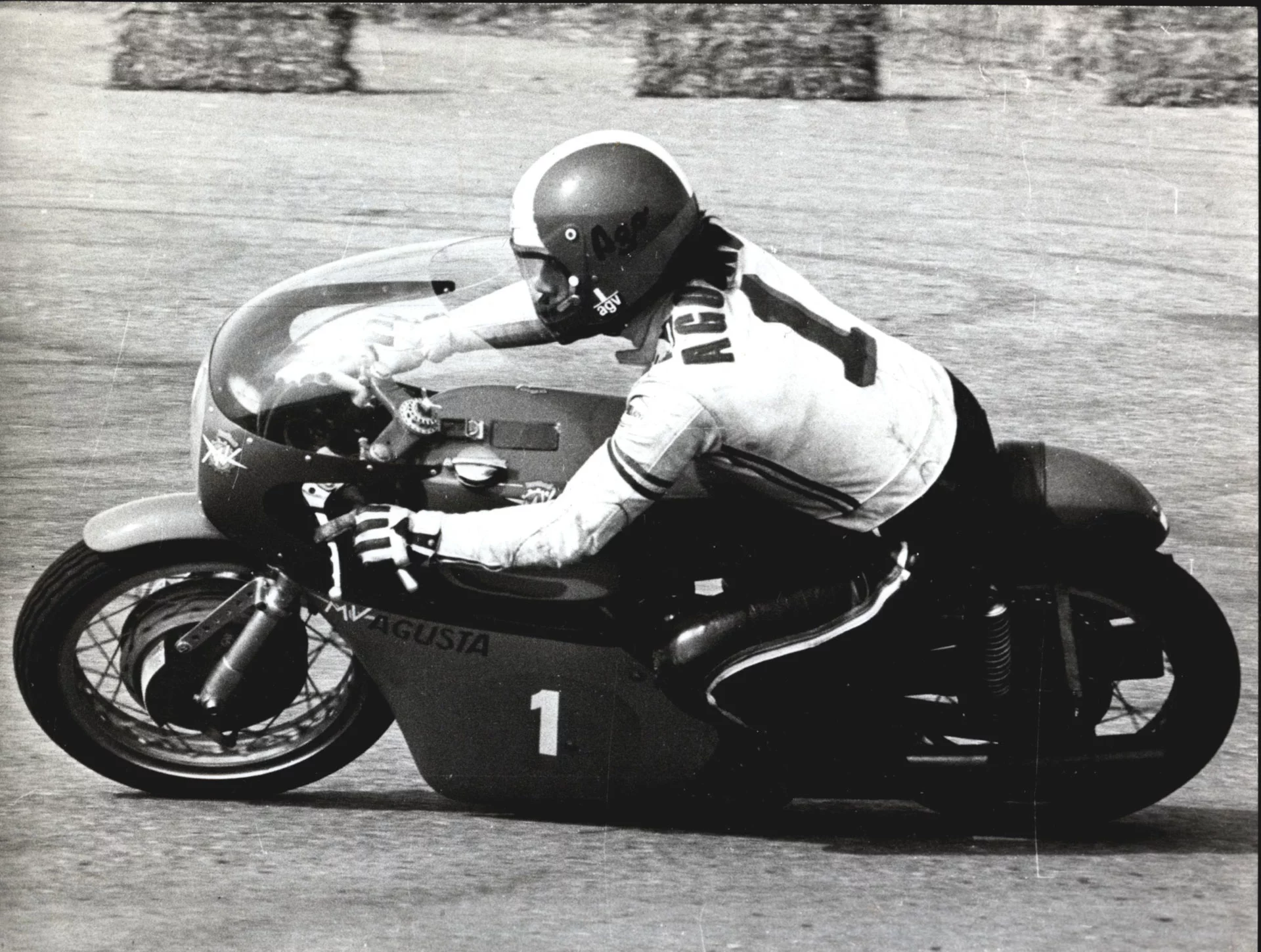 Giacomo Agostini on the MV Agusta - a combination that was as close to unbeatable as its possible to get