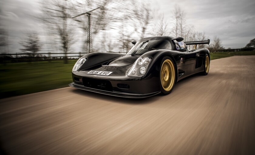 The Ultima Evolution has a top speed of over 240 mph (386 km/h)