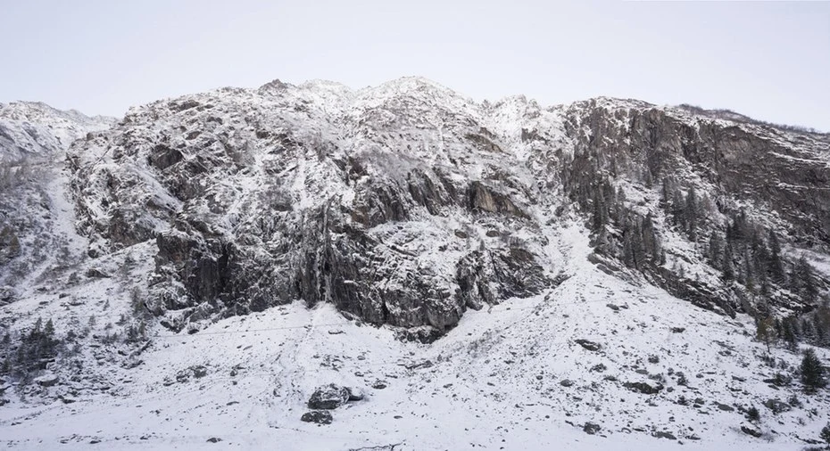It would be easy to lose Antoine amongst the mountainous terrain