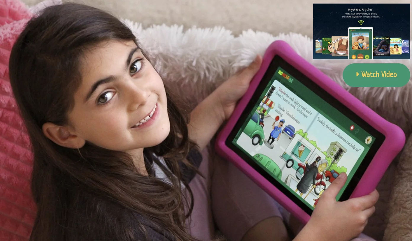 NoMeLoMe is a digital library you can download to your phone or tablet that is absolutely LOADED with books for children of all ages and reading levels