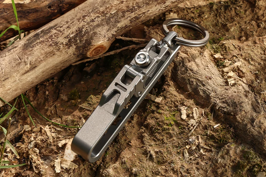 The multitool is made of Grade 5 titanium