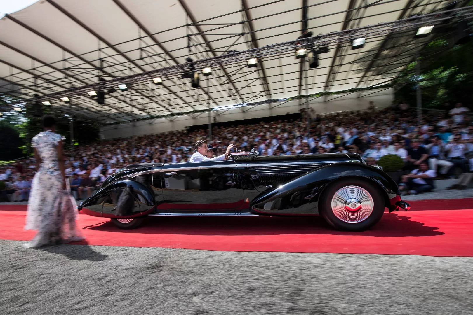 It might be reasonable to expect that this massive 1936 Lancia Astura Serie III Cabriolet by Pinin Farina might not be all that nimble and sporting given it only has a three liter motor. Not so! In 1934, an Astura finished tenth in the Mille Miglia and finished first and third in the six-day, 3,534-mile Giro d'Italia, averaging 53.6 mph.
