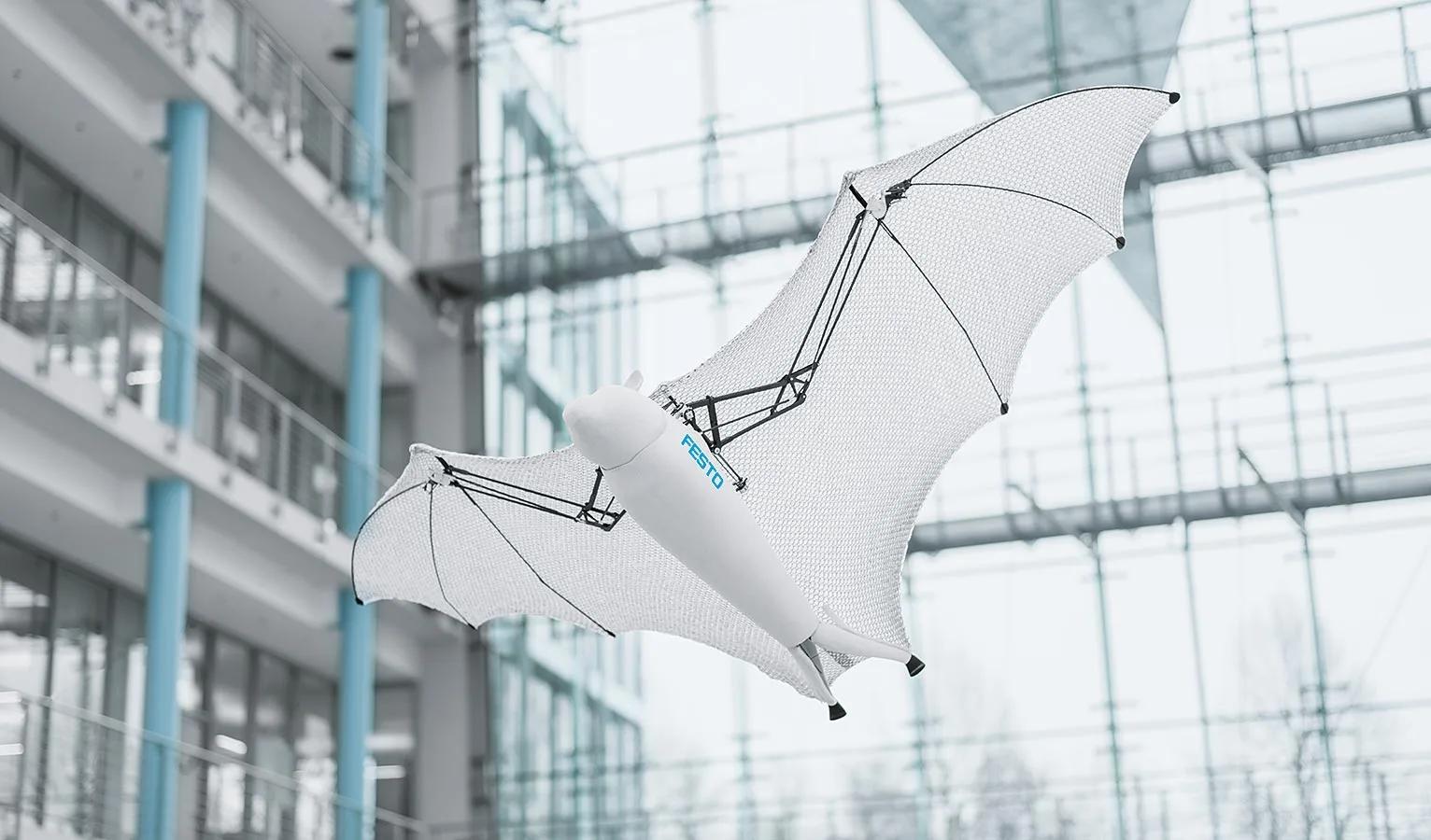 The BionicFlyingFox has a foam body and a carbon fiber skeleton