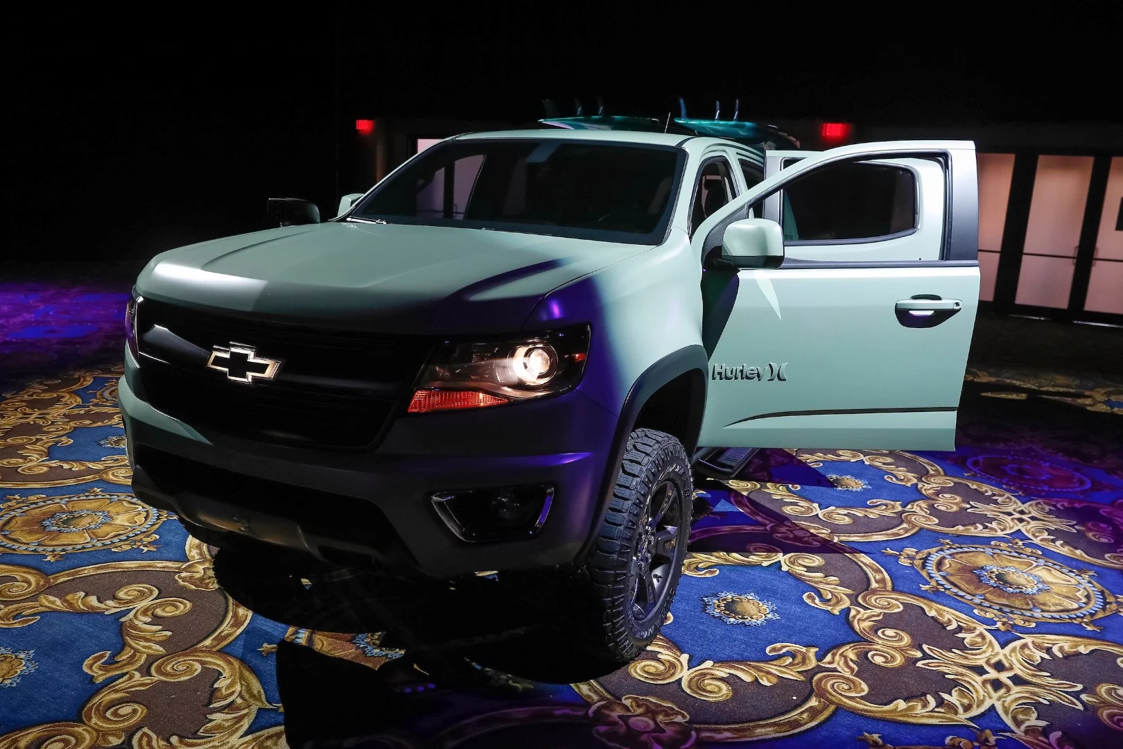 The Chevrolet Colorado Z71 Hurley Concept on the floor at SEMA in Las Vegas