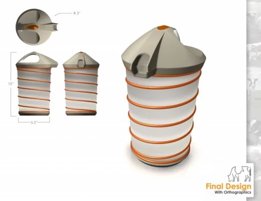 The Fresh shrinking milk jug