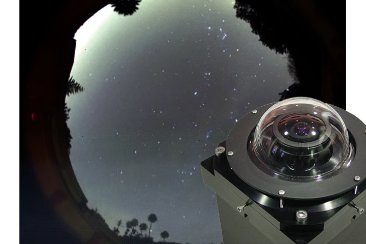 The SBIG AllSky cameras provide horizon-to-horizon imaging for meteor watching and weather monitoring