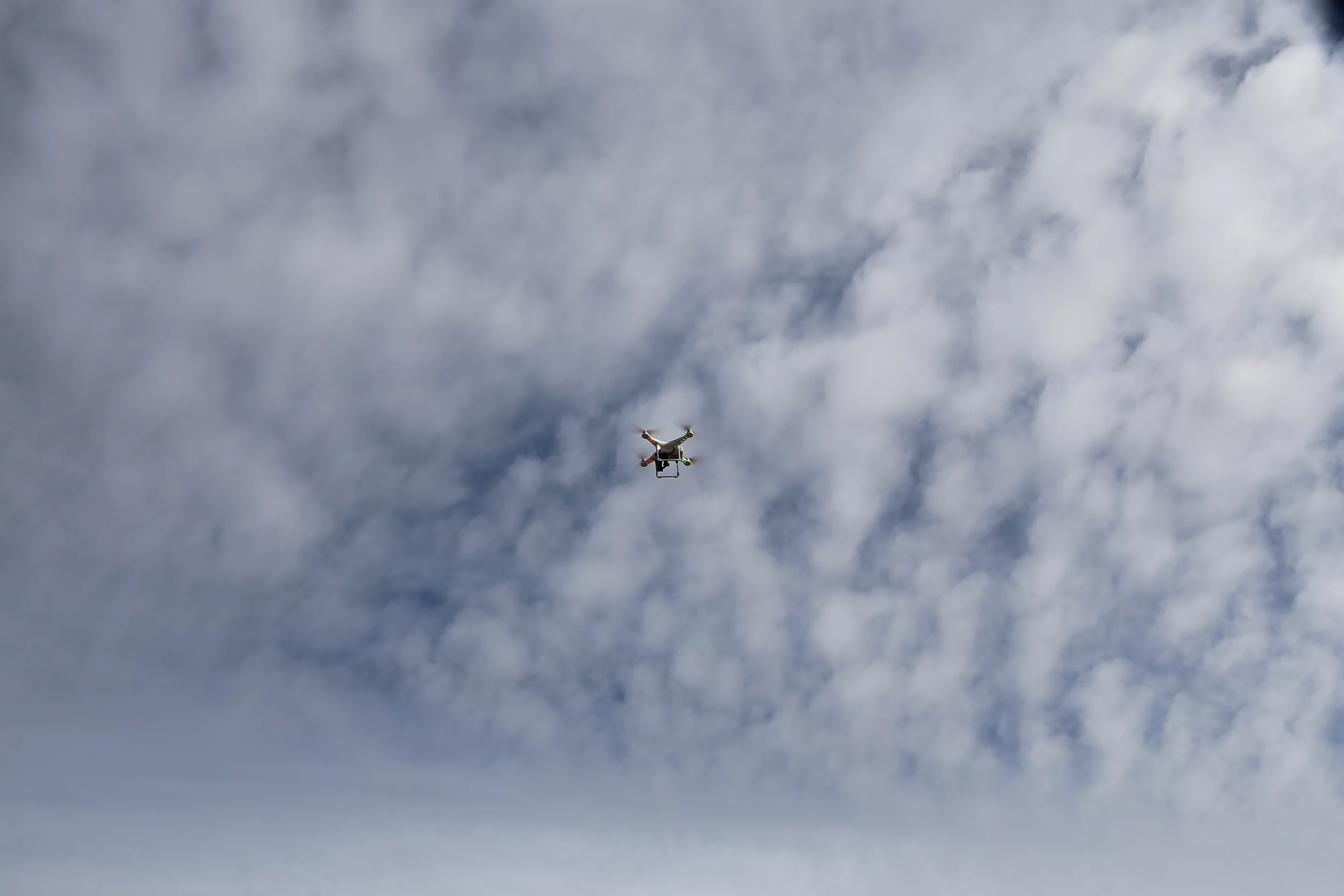 A drone was used to film Erik Roner's ascent
