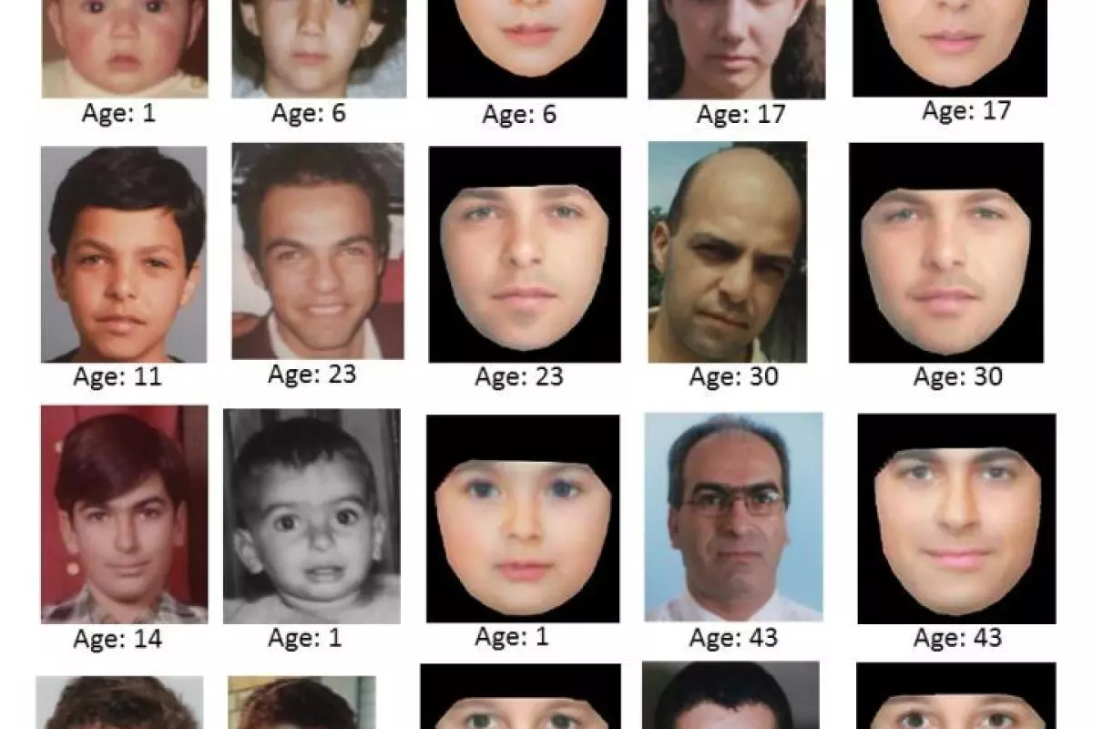 A series of test images reversing the algorithm to examine how accurate its estimates are when placed next to real photographs