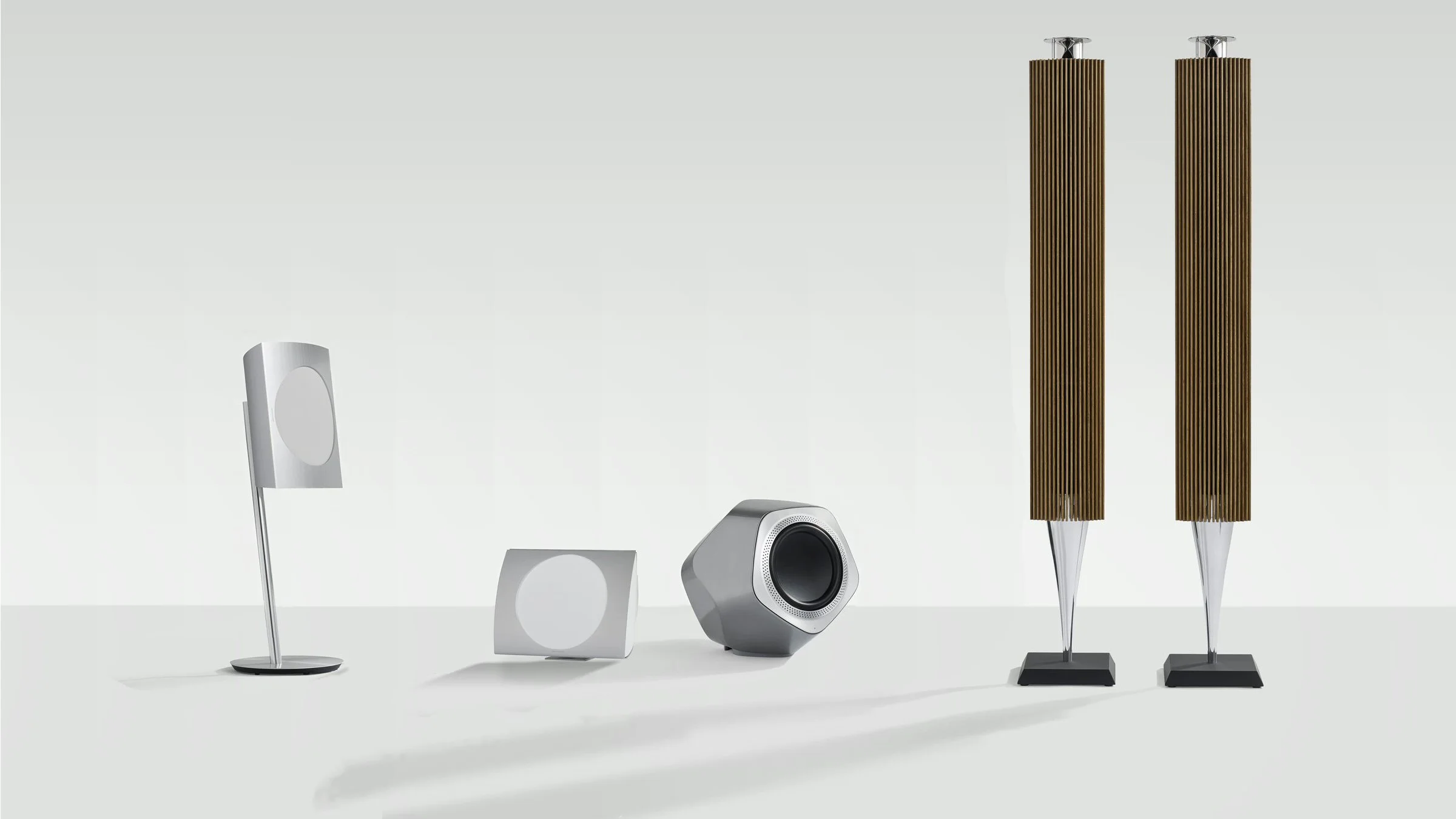 The new Immaculate Wireless Sound BeoLab speakers from Bang & Olufsen