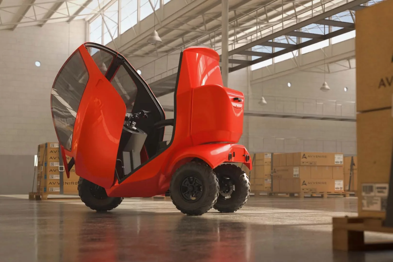 The Tectus' forward-tilting canopy